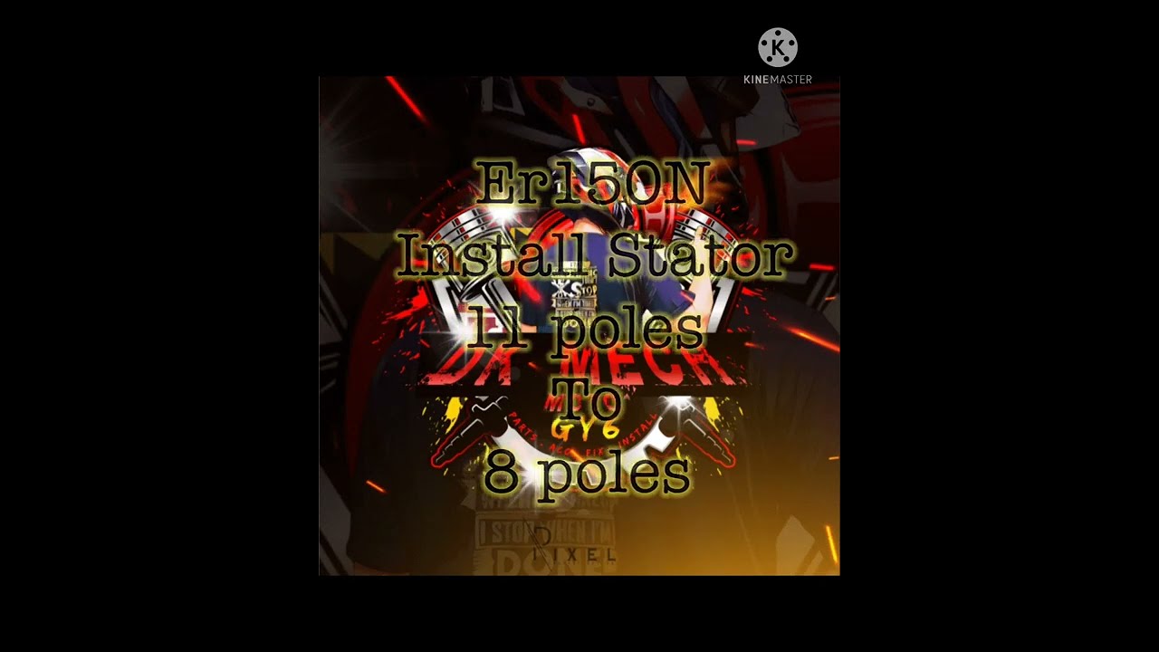 Er150 Stator 11 poles to 8 poles