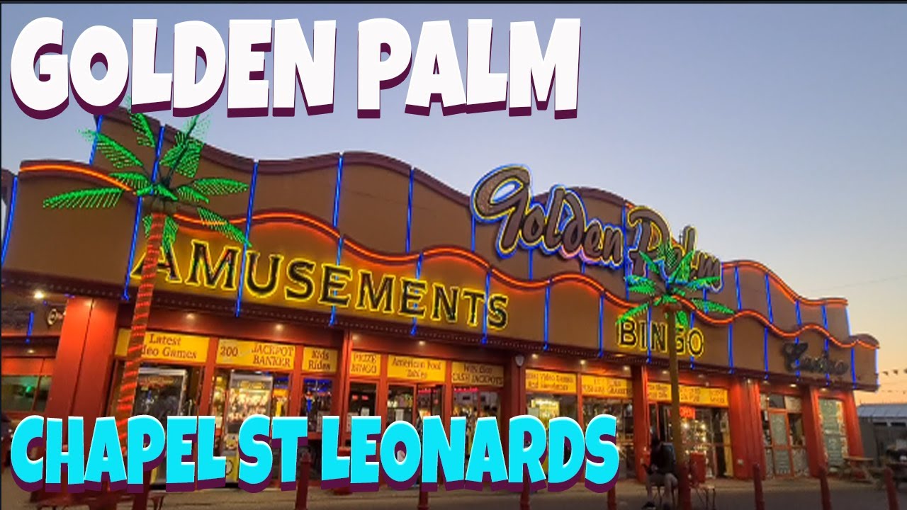 UK SLOTS: HOTEL GIVEAWAY & GOLDEN PALMS ARCADE TOUR CHAPEL ST LEONARDS