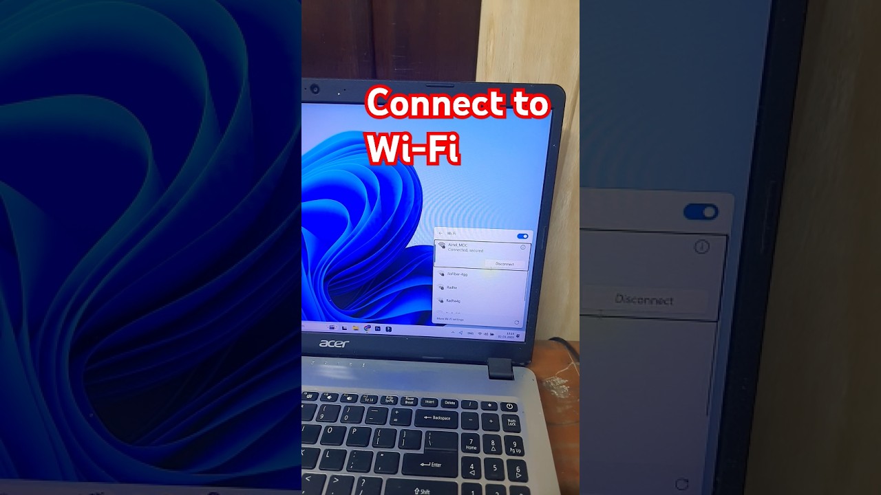 ऐसे कनेक्ट करें लैपटॉप को वाई-फाई से। laptop ko Wi-Fi se connect kaise kare#wifi