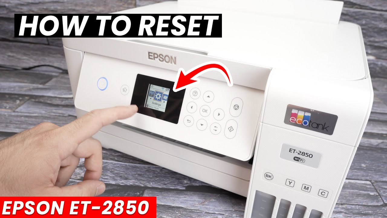 Как сбросить настройки принтера Epson EcoTank ET-2850