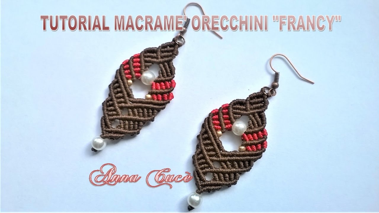 Tutorial macramè orecchini 