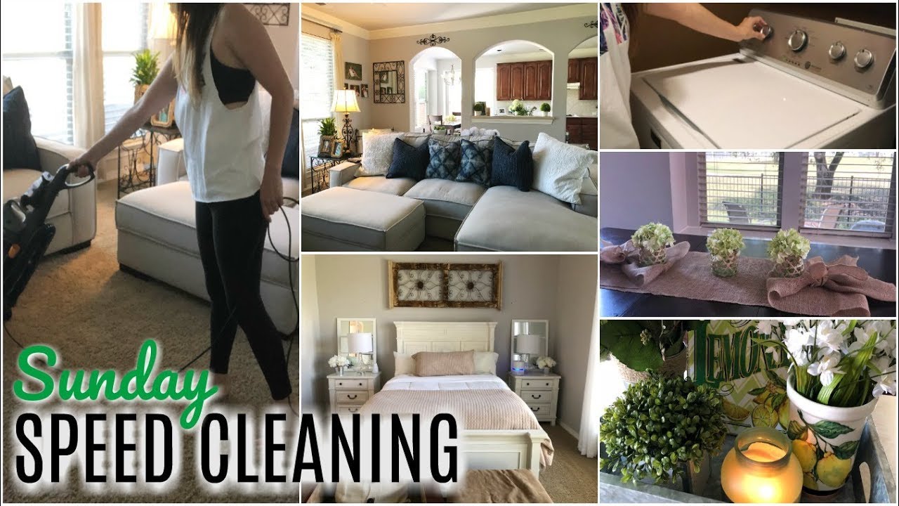 CLEAN WITH ME | SUNDAY SPEED CLEANING