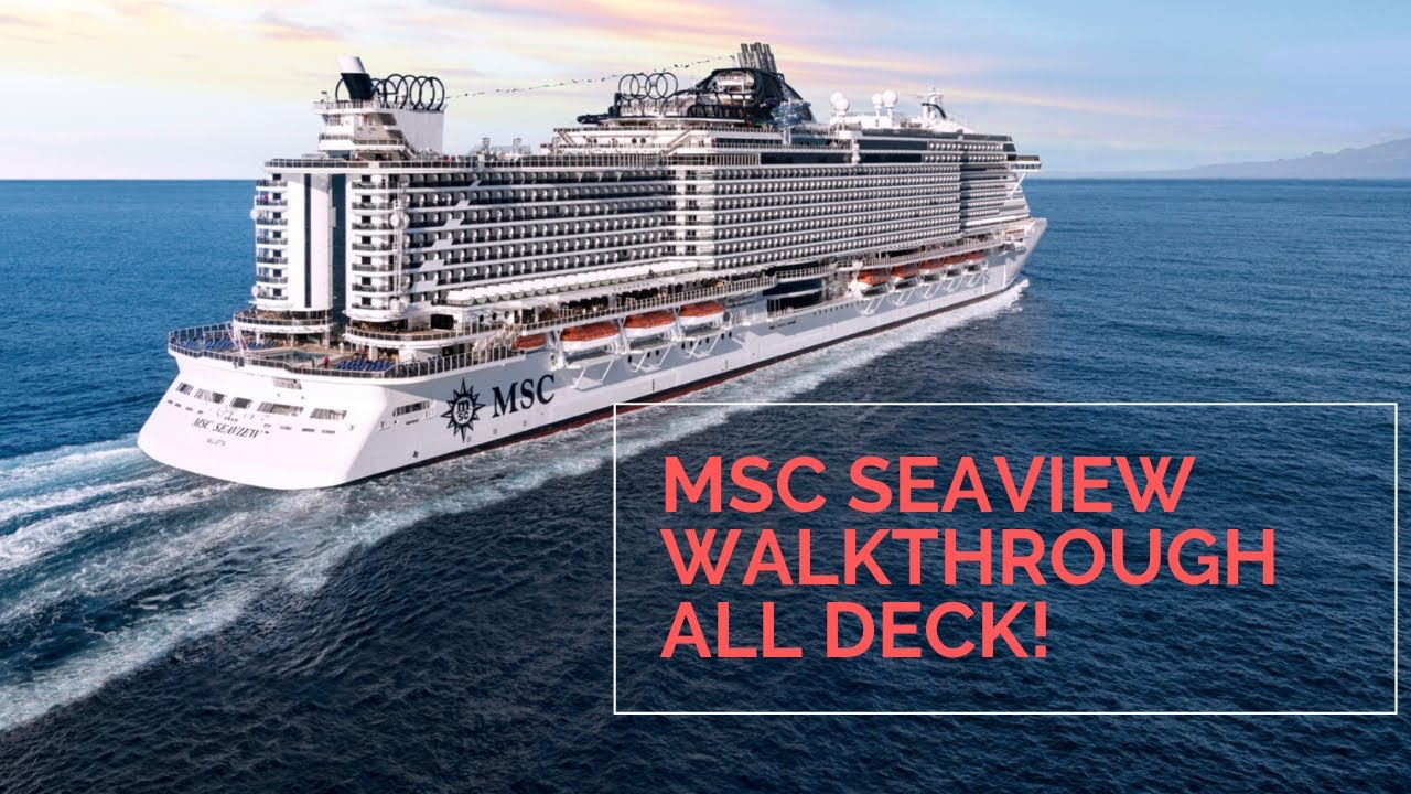 Msc Seaview , passeggiata per la nave con visita a tutti i piani. MSC SEAVIEW Walkthroug!