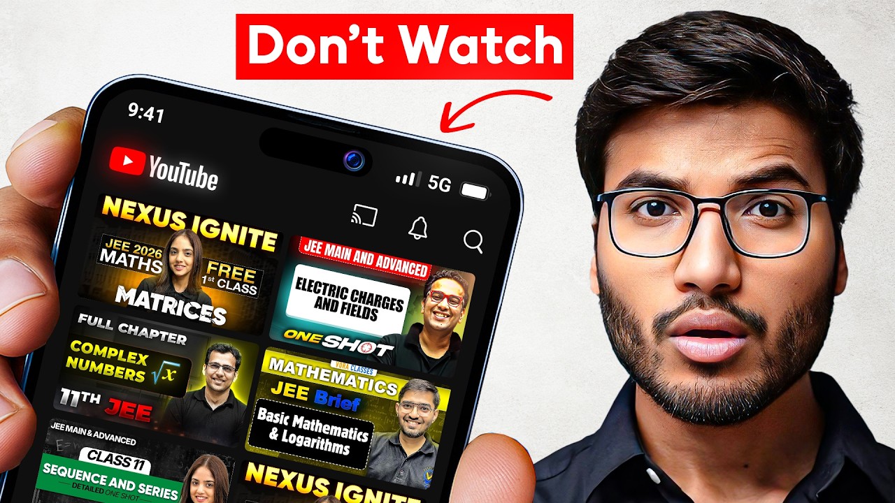 ❌Don't Waste Time on ONLINE Lectures - JEE Aspirants!