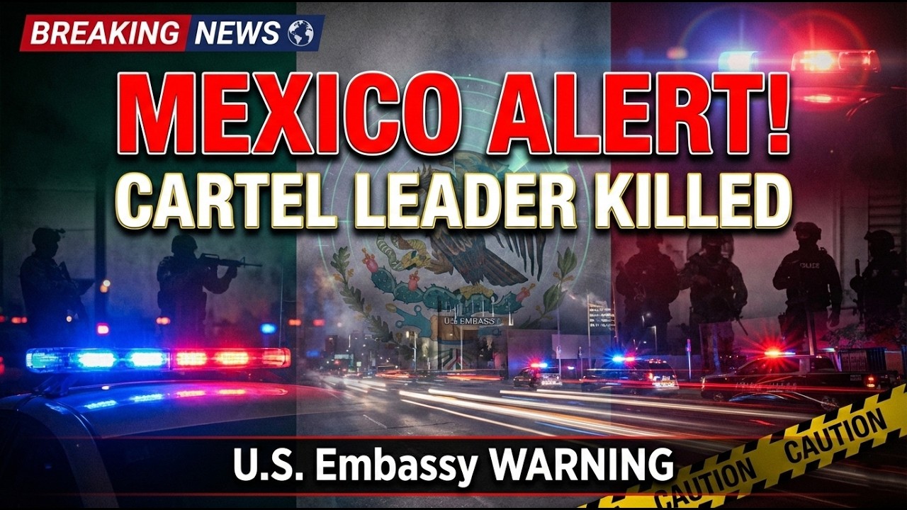U.S. Embassy Issues Mexico ALERT 🇲🇽 Cartel Leader Killed & Tourists Stranded! What’s Happening?
