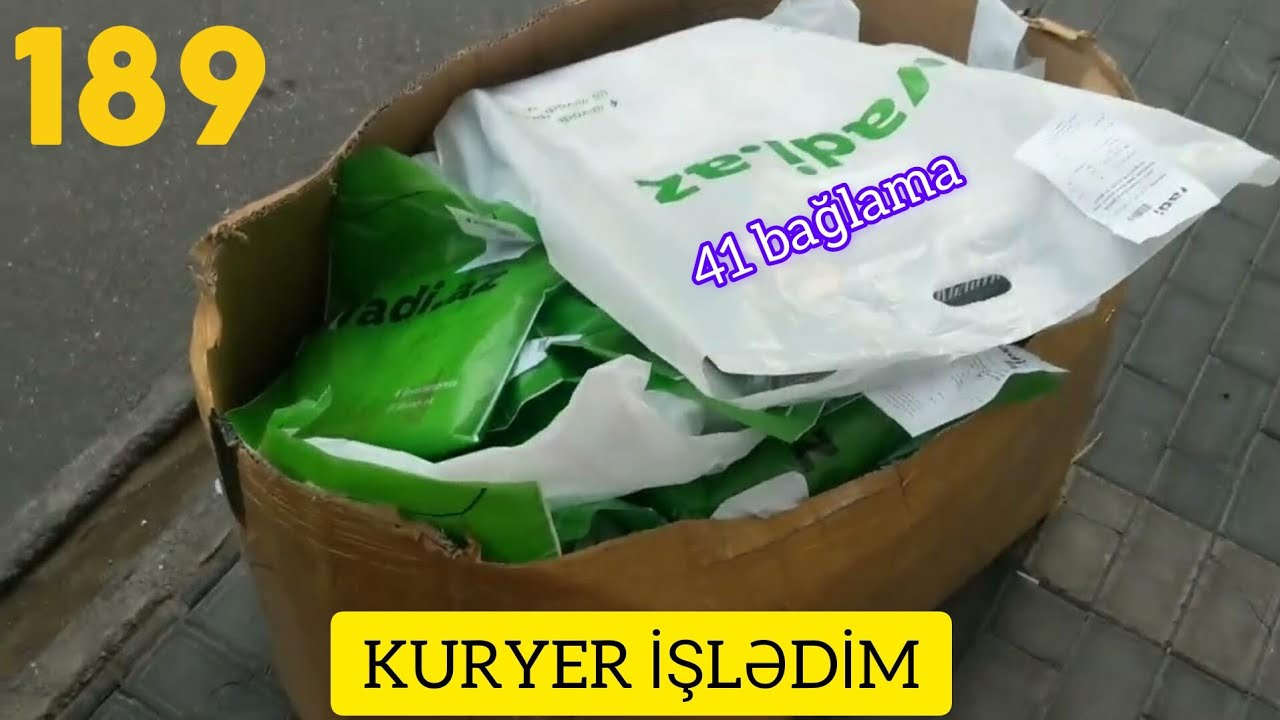 41 sifariş icra etdim və sonda nə qazandım | 189da gələn kuryer elanı | maşınla kuryer işlədim