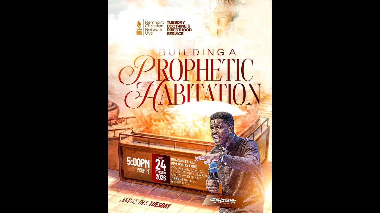 BUILDING A PROPHETIC HABITATION || DOCTRINE AND PRIESTHOOD ||REV VICTOR ANAELE ||24TH FEBRUARY, 2026
