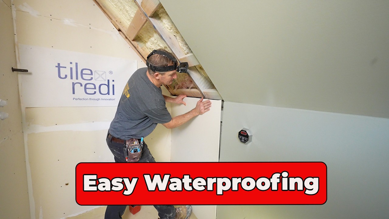Easy Steam Shower Waterproofing by Tile Redi