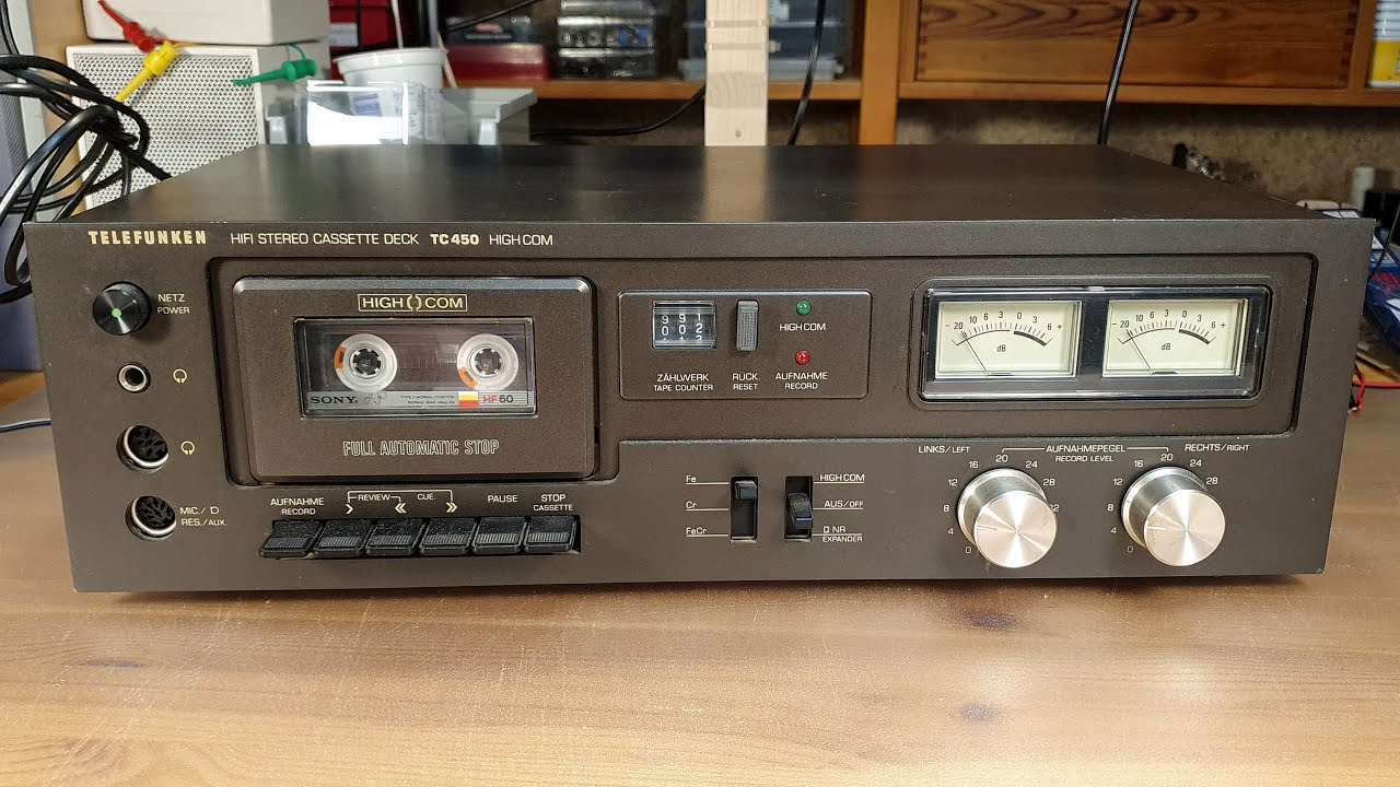 Telefunken TC 450 HighCom cassette deck repairs