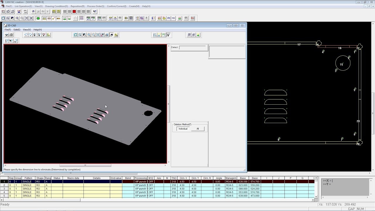AMADA AP100 SP Forming Extrude Tooling Setting