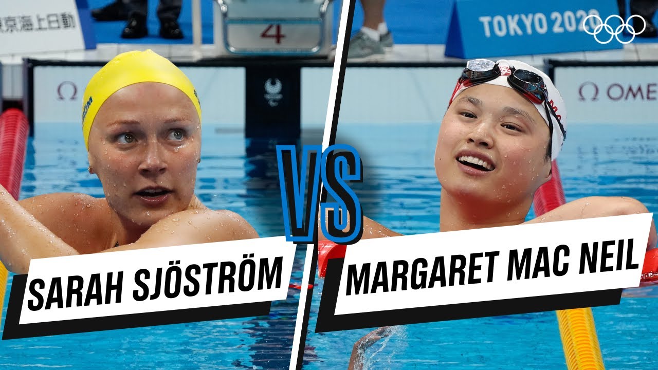 Sarah Sjöström 🆚 Margaret Mac Neil - 100m butterfly | Head-to-head