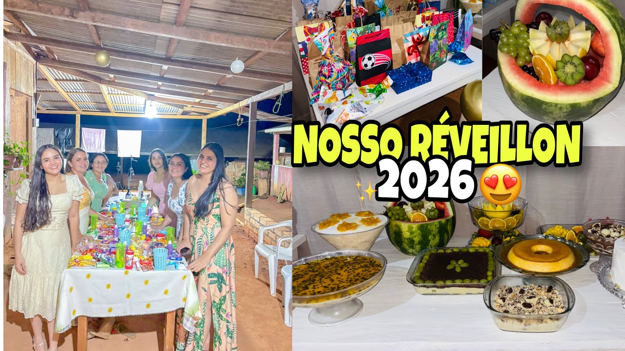 NOSSA COMEMORAÇÃO DE RÉVEILLON 2026✨// MUITAS BRINCADEIRAS// nosso cardápio 