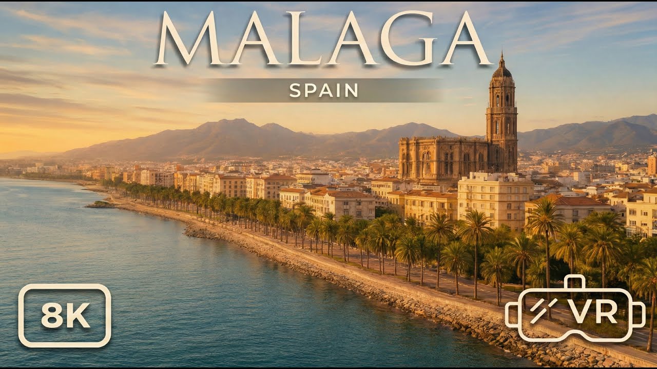 Ultimate VR Guide to Malaga, Spain's 3000-Year Old City. Visit Alcazaba & Gibralfaro in 8K 3D VR 180