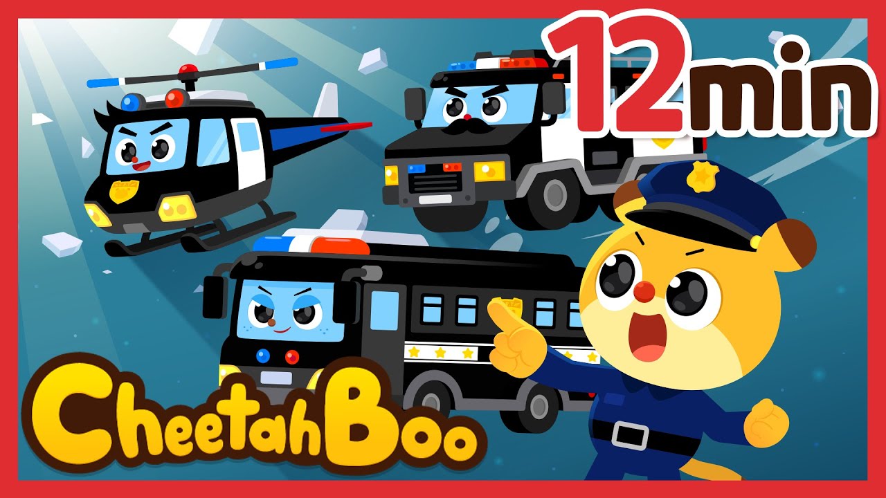 Ayo! Kami Pasukan Polisi! | Kompilasi Lagu Terbaik  Mobil | Lagu Anak | #Cheetahboo Bahasa Indonesia
