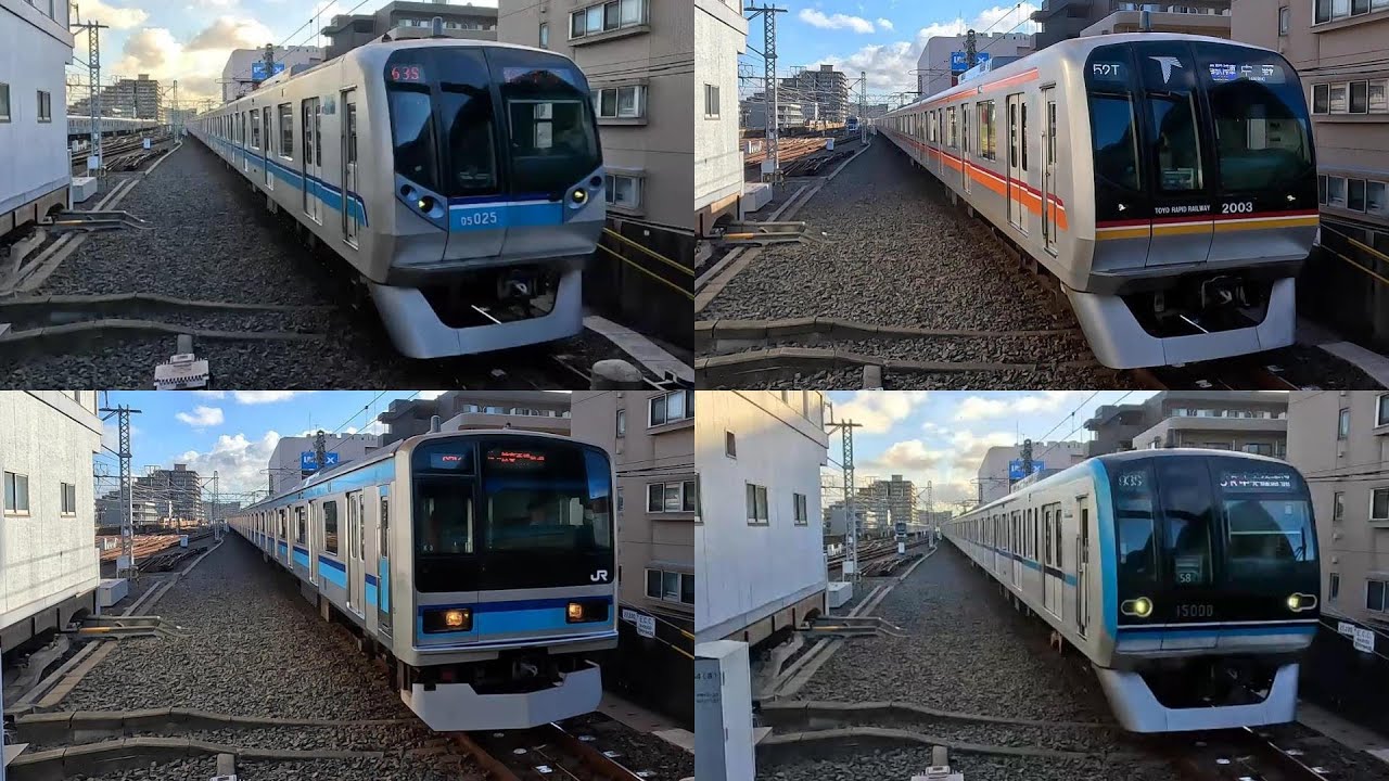 平日朝の東京メトロ　東西線　妙典駅