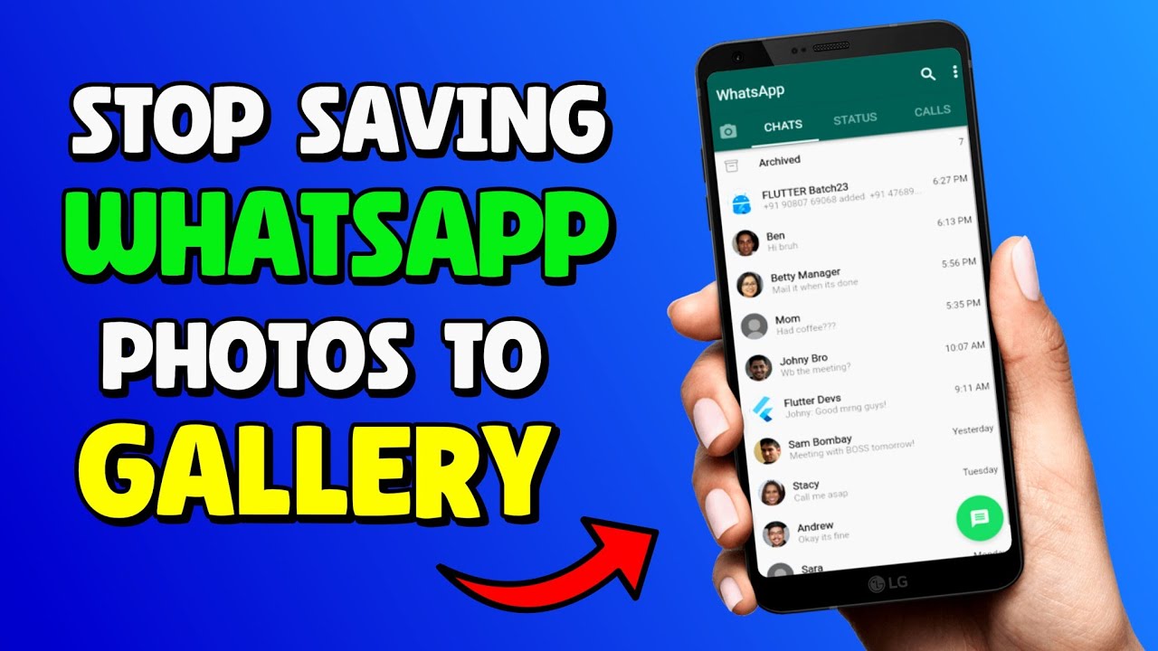 Как остановить сохранение фотографий в галерее WhatsApp | Отключить автоматическую загрузку в Wha...