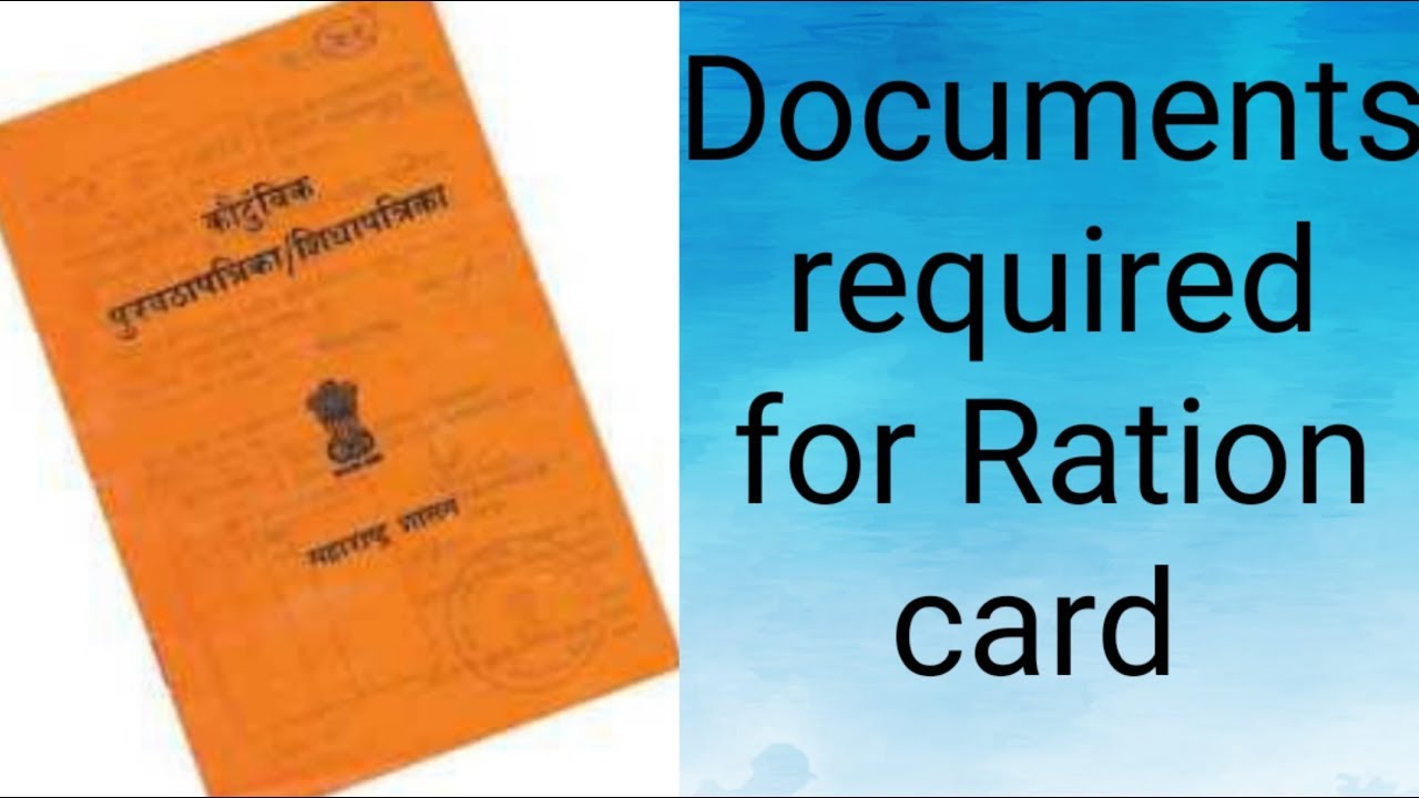Documents required for Ration card