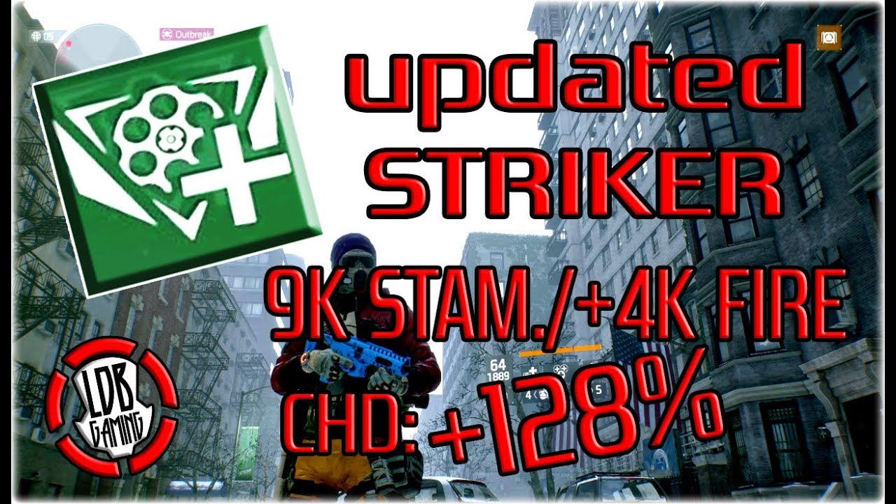 **STRIKER CLASSIFIED BUILD / UPDATED** THE DIVISION / 1.8 / 1.18 / GE