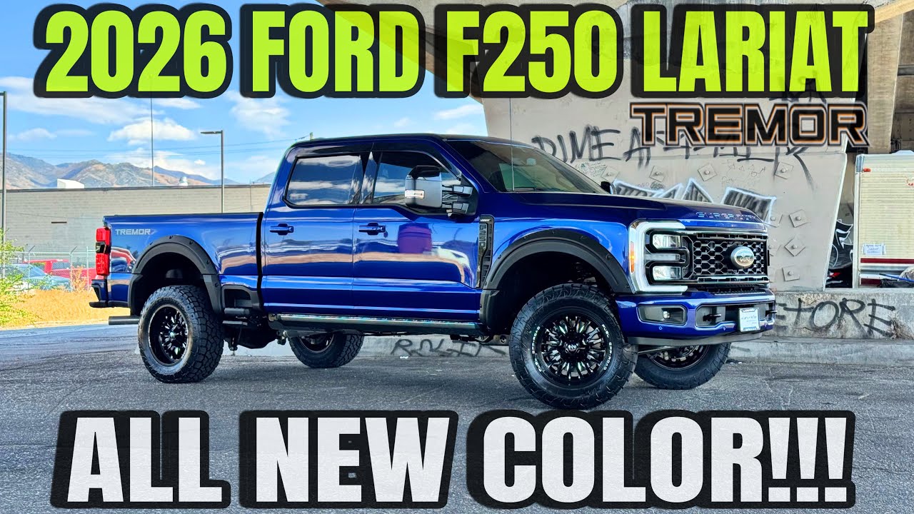 Ford F250 Lariat Tremor 7.3L Gas 2026 года выпуска в цвете Argon Blue: невероятная сборка со всем...