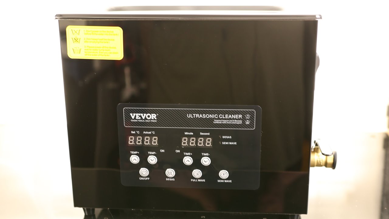 VEVOR 6L Ultra Sonic Cleaner, 180W Digital Ultrasonic Cleaning Machine with Gentle Mode & Upgraded