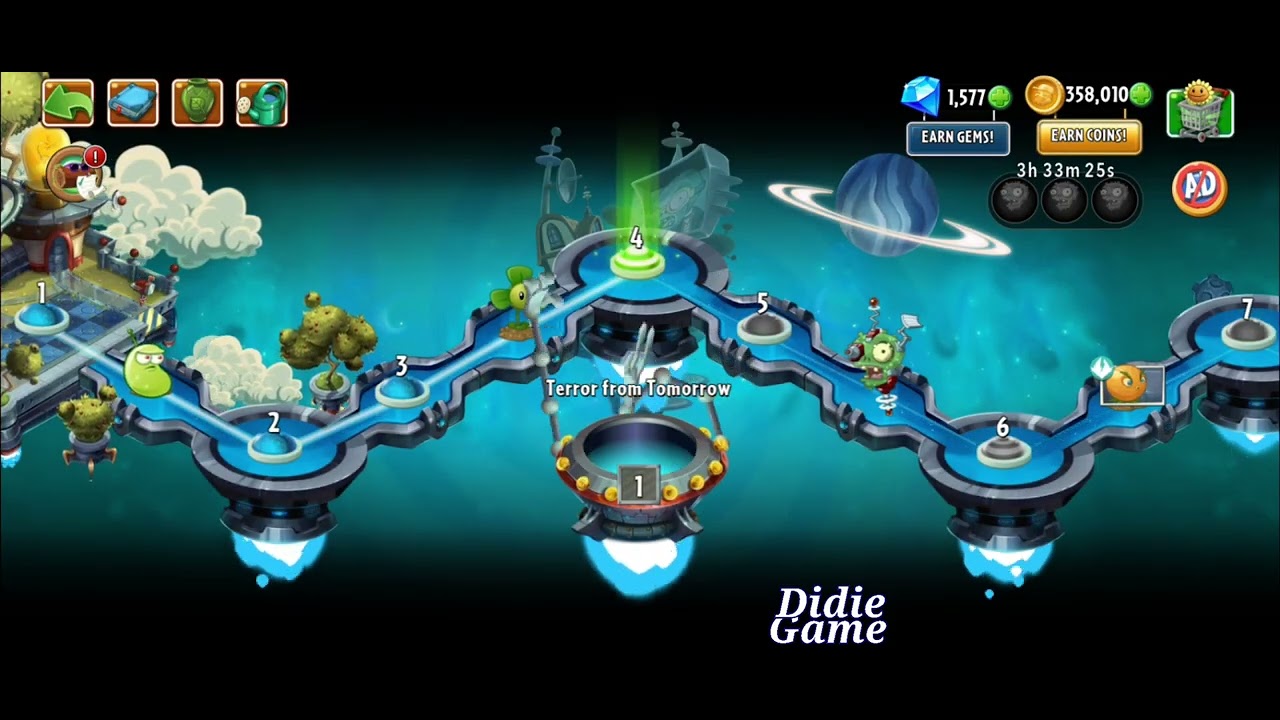 Plants vs Zombies 2 Far Future Day Level 4 5 6