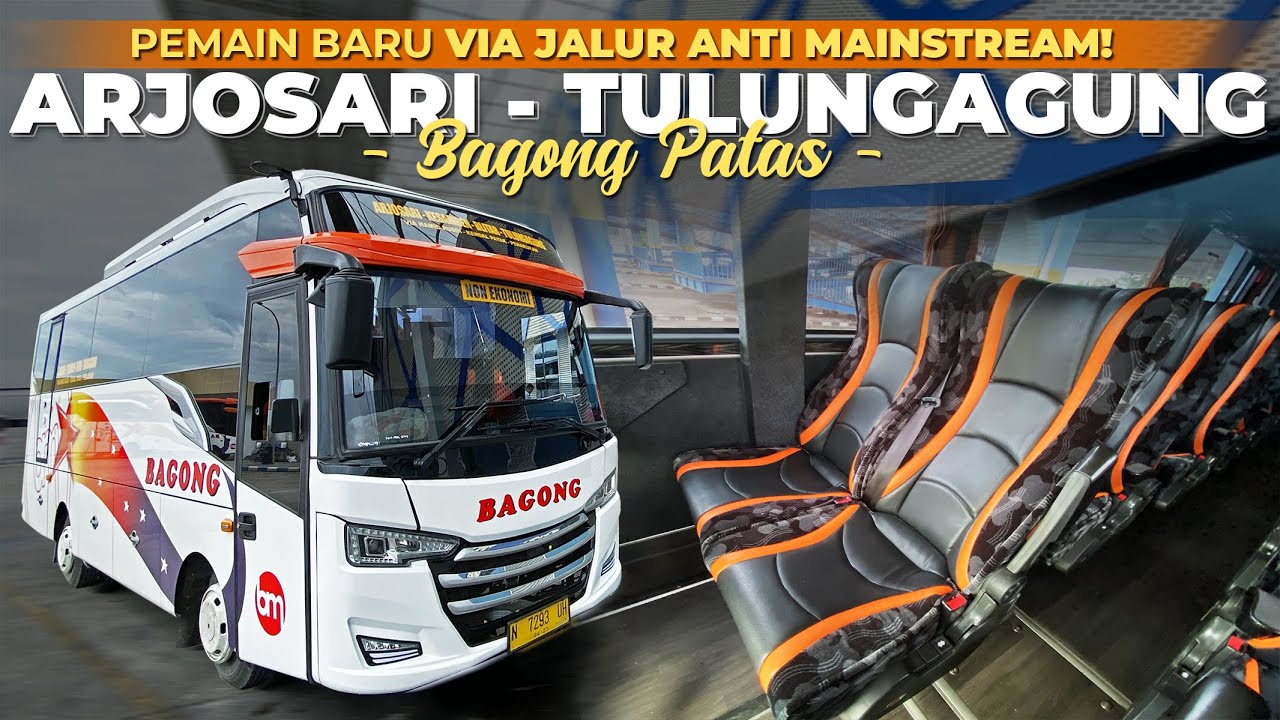 GOKIL, RUTE BARU LEWAT JALUR NDAK UMUM ! Nyobain Bus Bagong Arjosari Malang - Tulungagung via Blitar