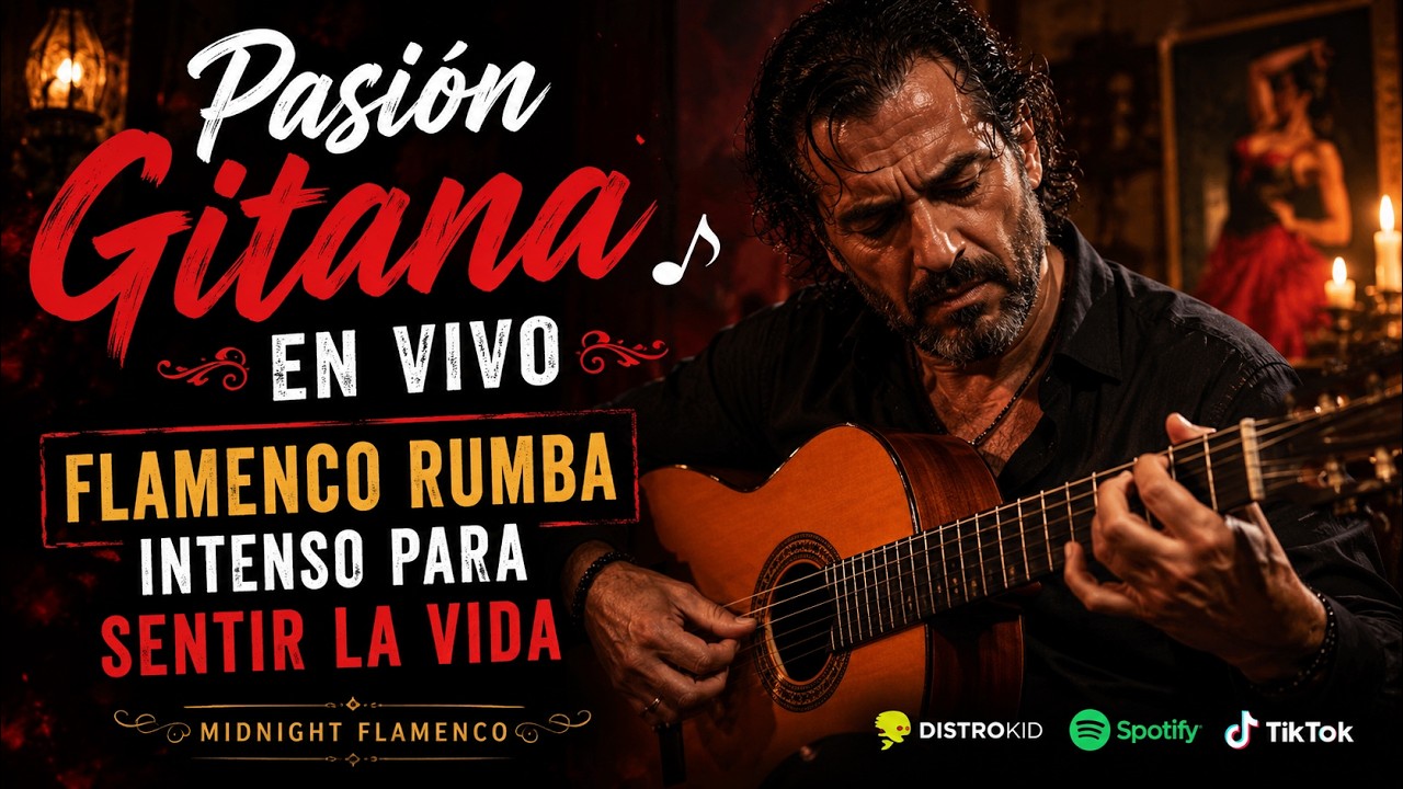 Pasión Gitana en Vivo 🎶 Flamenco Rumba Intenso para Sentir la Vida