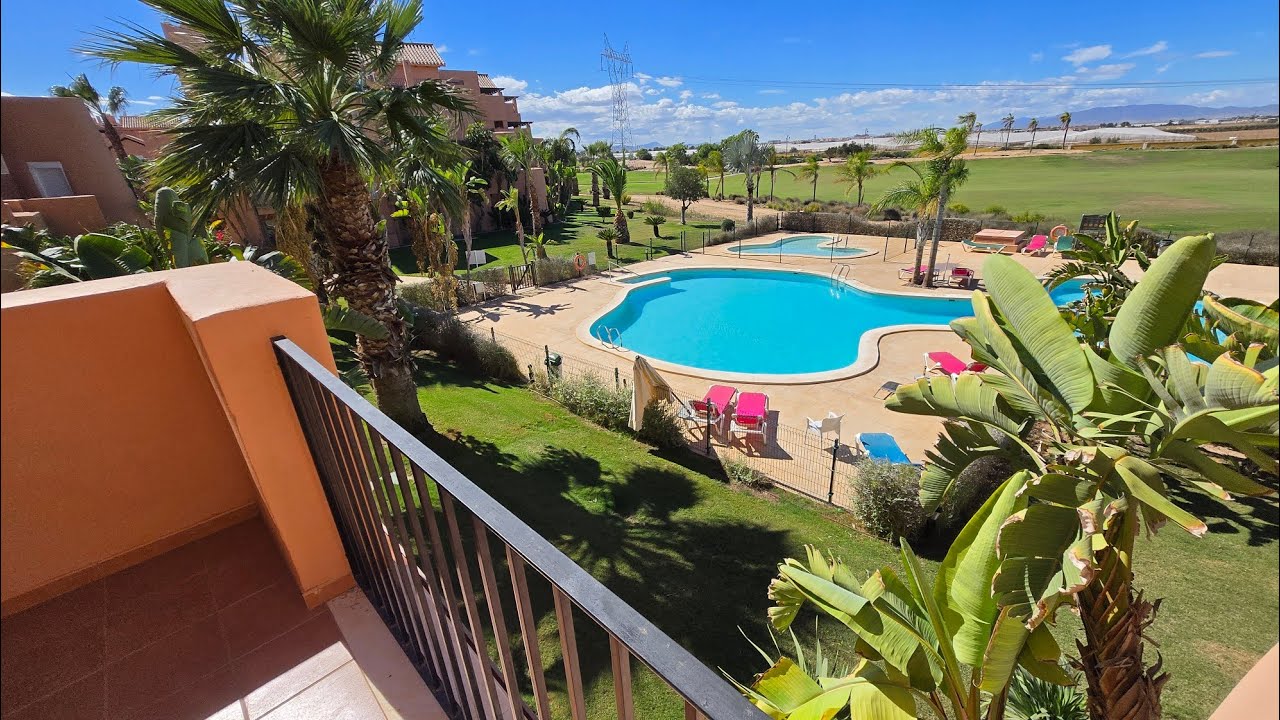 Mar Menor Golf, 2 Bed 2 Bath First Floor Apartment With Pool And Golf Views,  168,000€  (MM1192)