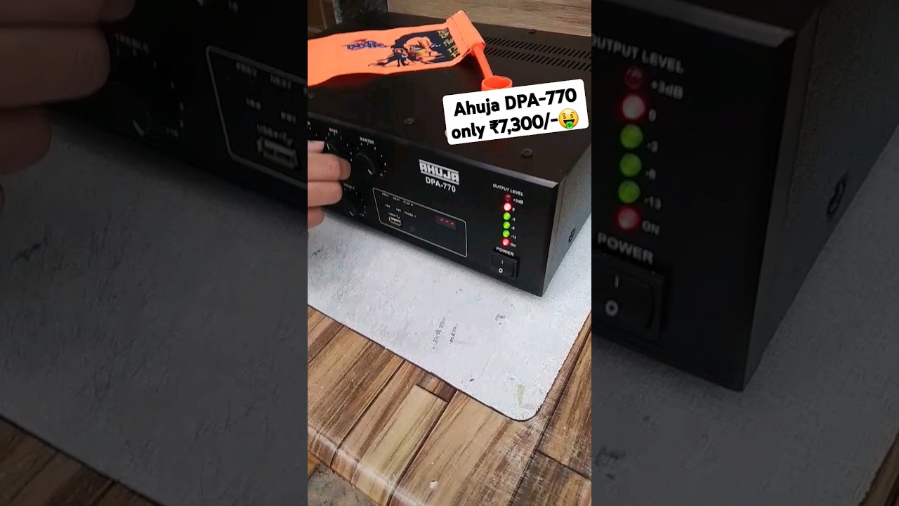 270W #amplifier Ahuja DPA-770 #sound #testing with #handmade #speaker box #shorts