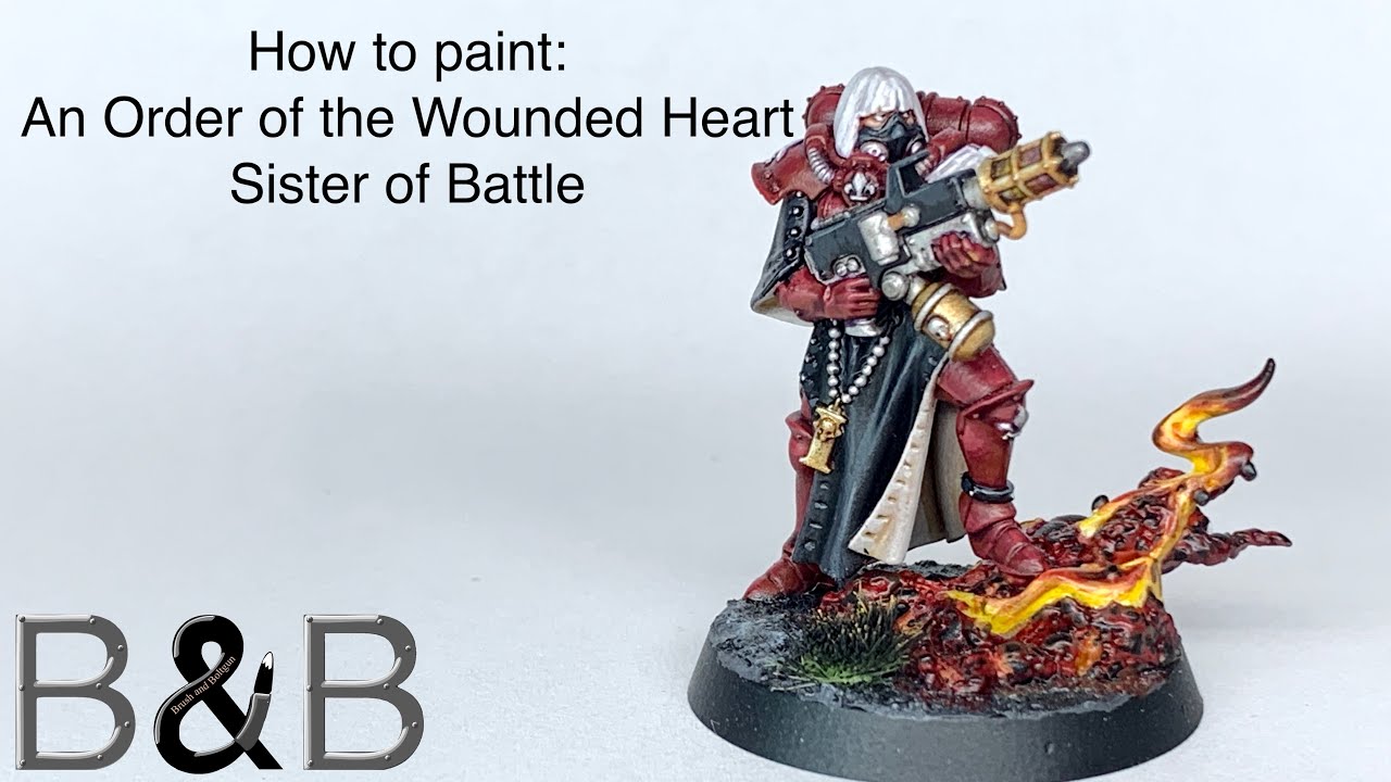 How to paint an Order of the Wounded Heart Sister of battle