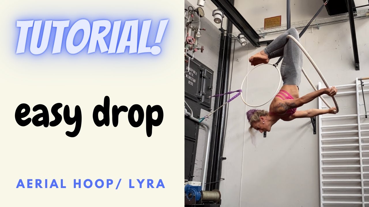 how to do a small drop to stomach on aerial hoop / Lyra tutorial
