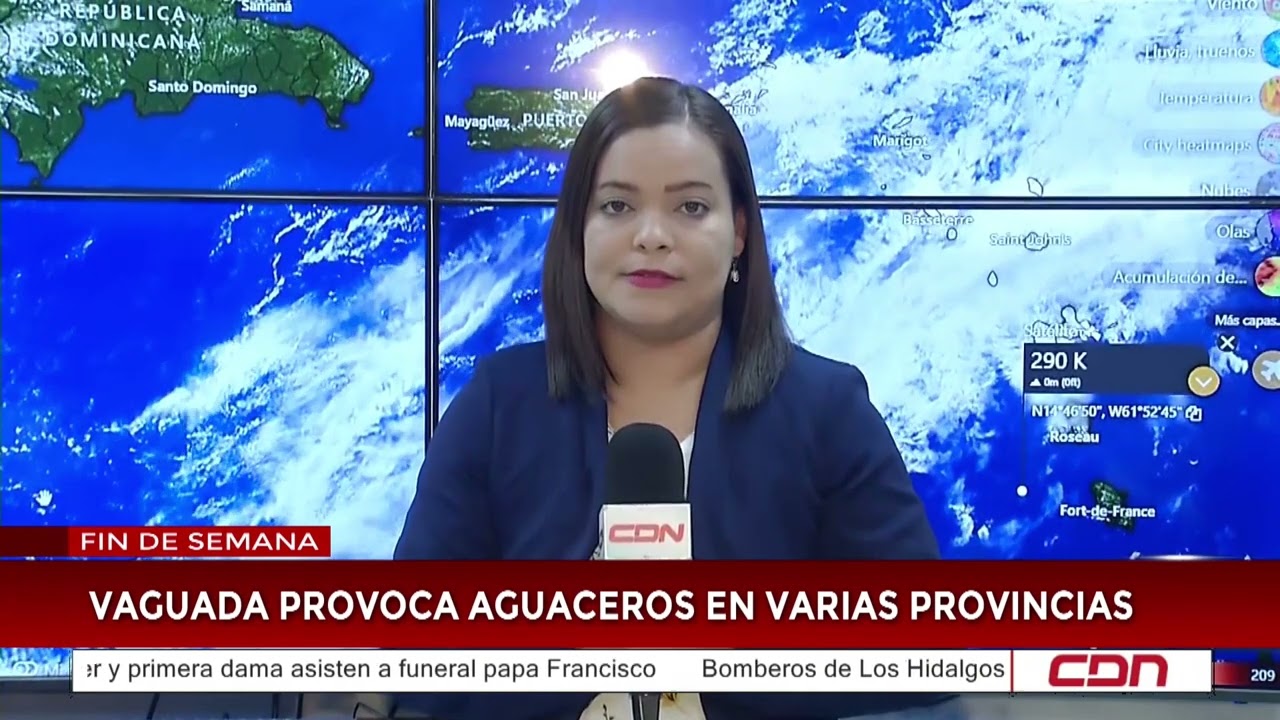 Vaguada provoca aguaceros en varias provincias del país