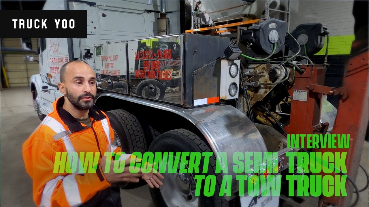 How to convert a semi into a tow truck. Interview with an owner operator.