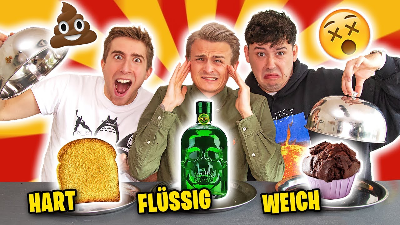 HART, FL&Uuml;SSIG oder WEICH (Essen-Challenge) | mit CrispyRob & Falco