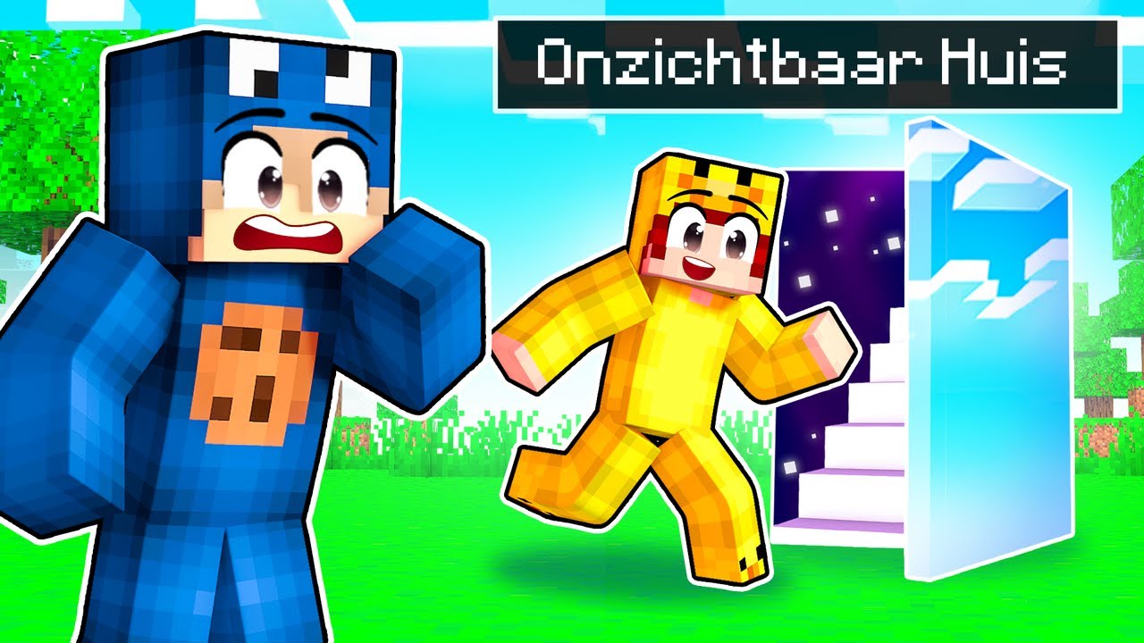 Sam Vond Mijn ONZICHTBARE HUIS In Minecraft..