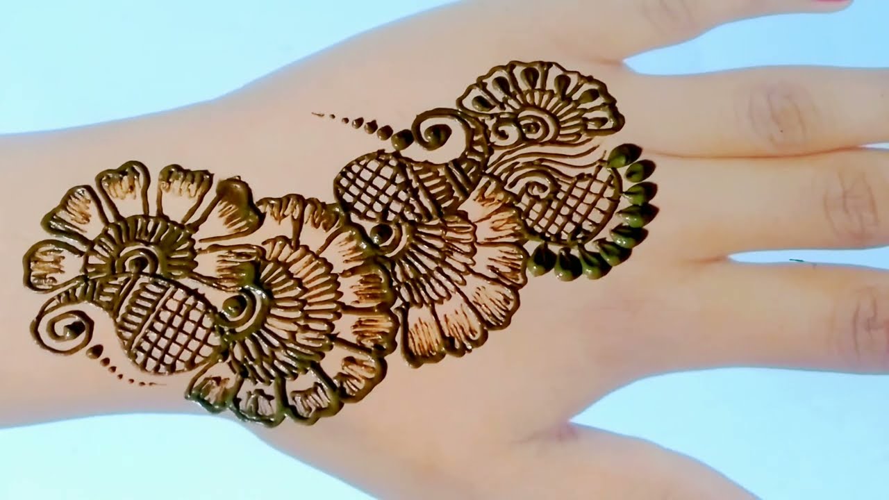 back hand mehndi design|| pretty mehandi design