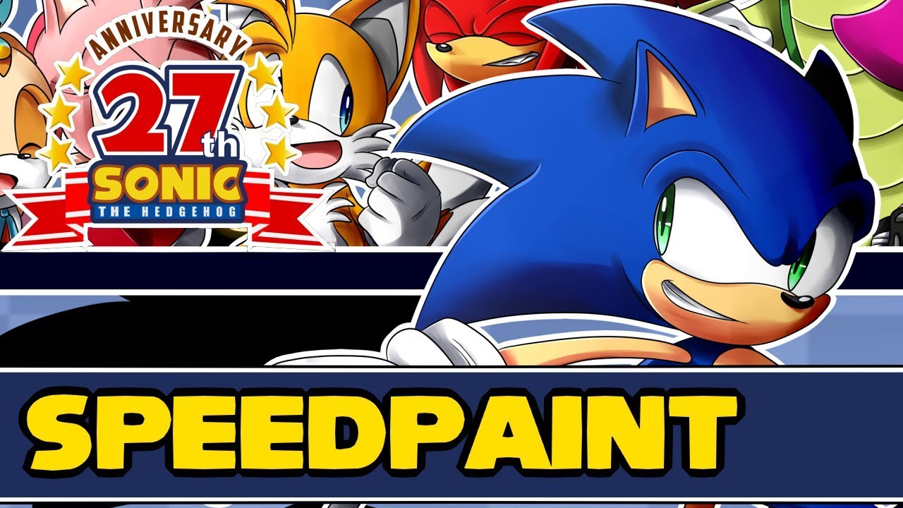 Sonic's 27th Anniversary  - 2018  - SPEEDPAINT