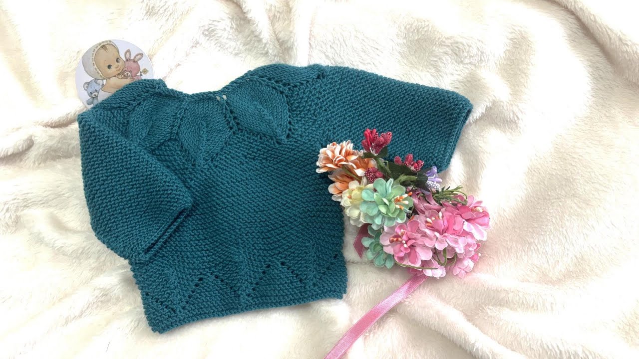 PASO A PASO Como hacer JERSEY a DOS AGUJAS para BEBES de 0 a 3 meses