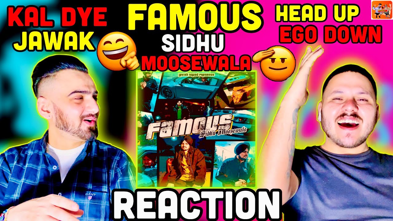 Reaction on FAMOUS | Sidhu Moose Wala  | ReactHub | Lavish Squad | Punjabi Song | Reaction Video