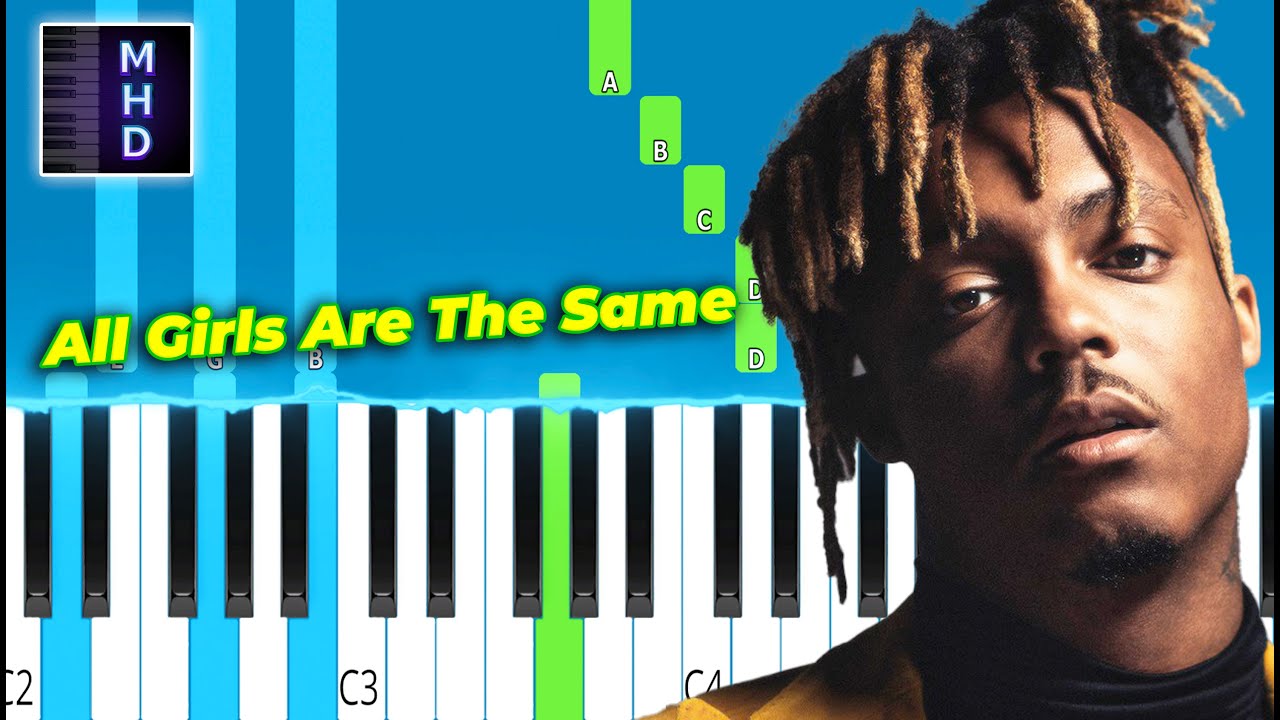 Juice WRLD - All Girls Are The Same - Piano Tutorial