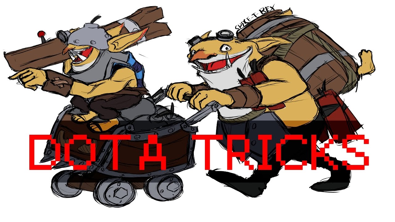 Dota 2 Tricks: How to kill courier with Techies (1 lvl Radiant side)