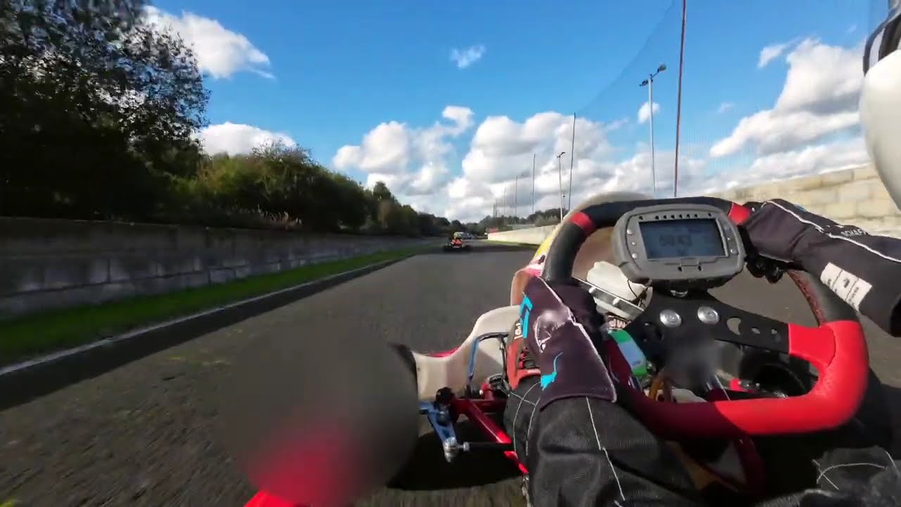 Wombwell Cadet IAME kart race red flag restart