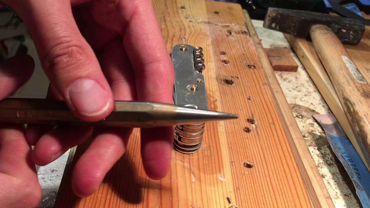 Cyber Champ #2, How to open the rivets. Victorinox Mod