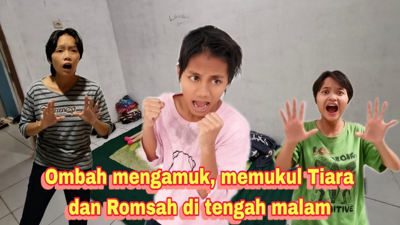 Ombah tiba2 mengamuk menyerang Tiara dan Romsah di tengah malam #yayasanodgj #rumahsakitjiwa #gila 