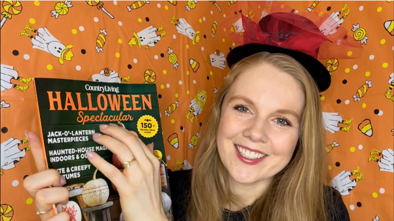 Журнал ASMR Halloween 🎃 Листай (шепчи, обводка, перелистывай страницы)