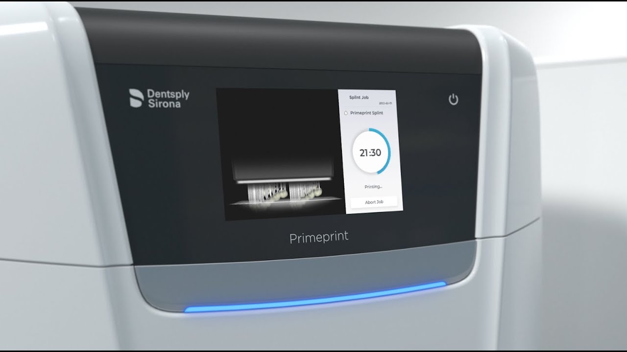 Primeprint Solution from Dentsply Sirona: 3D printer workflow