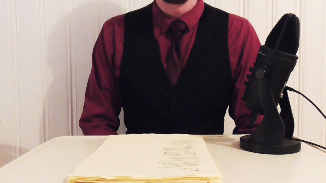 Soft Spoken Poetry Reading (male voice) [ASMR]