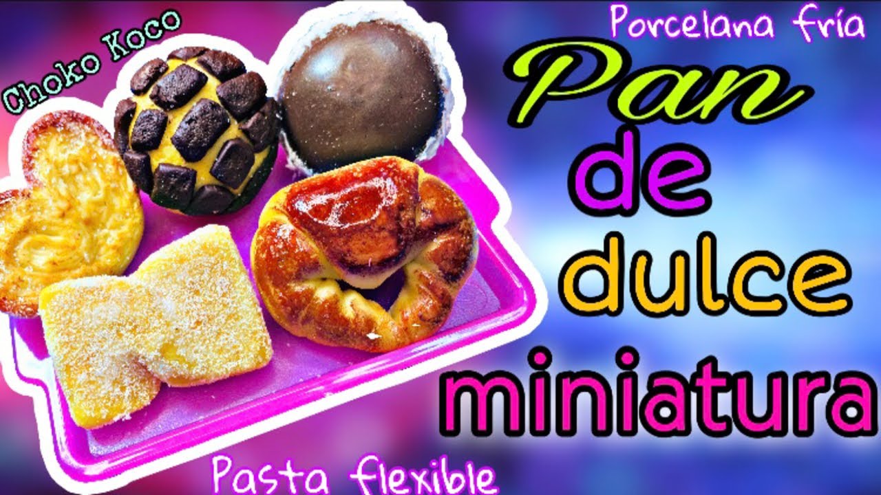 Pan de dulce miniatura / porcelana fría / pasta flexible