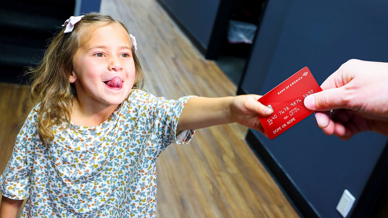 Giving A Child Full Access To Her Dad's Credit Card!