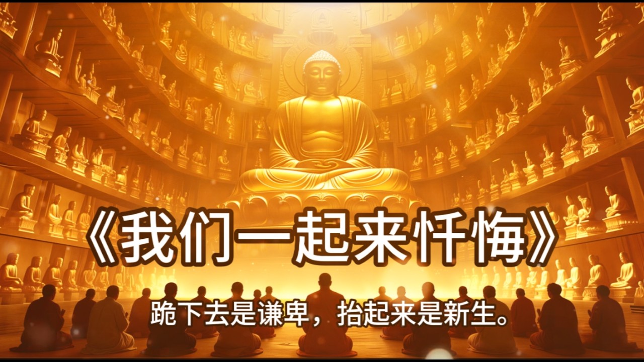 《我们一起来忏悔》我们都不完美，但都想变得干净，愿所有遗憾，都在忏悔里轻轻放下。